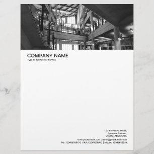 Large Picture Header - Modern Interior Letterhead Design