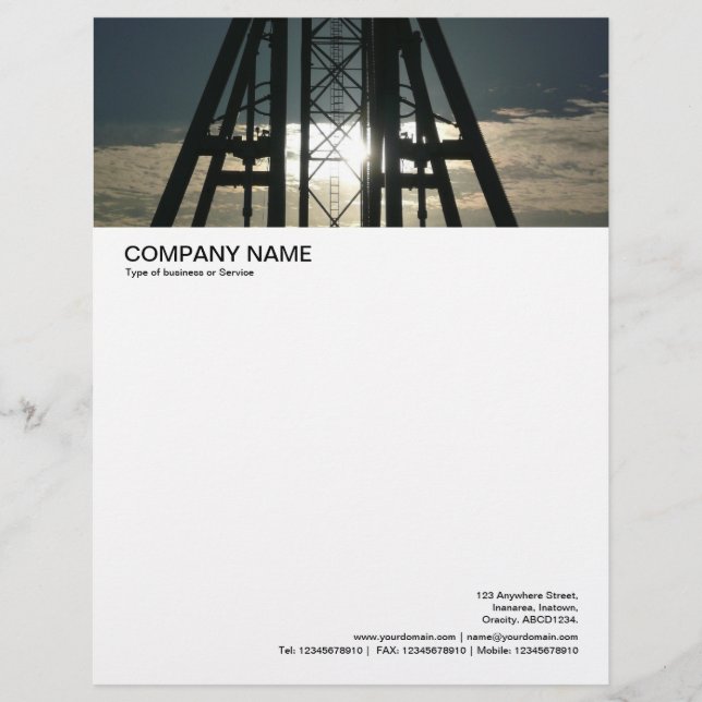 Large Picture Header - Steel Constuction Custom Letterhead (Front)
