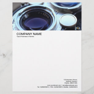 Large Picture Header - Vintage TLR Camera Customized Letterhead