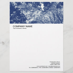 Large Picture Header - Woodland Canopy 02 Letterhead Template
