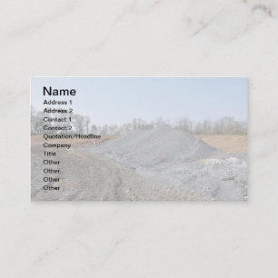 large pile of gravel or rocks business card