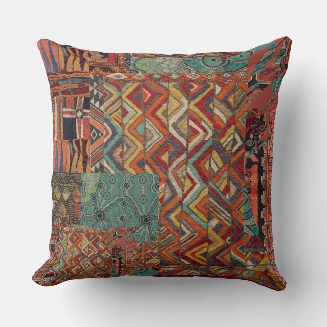 large pillow for your sofa with tribal motif (Front)