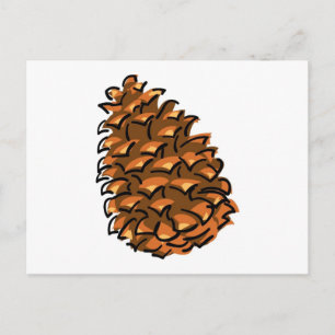 Large Pinecone Postcard