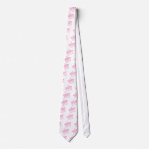 Large Pink Crown or Tiara Tie