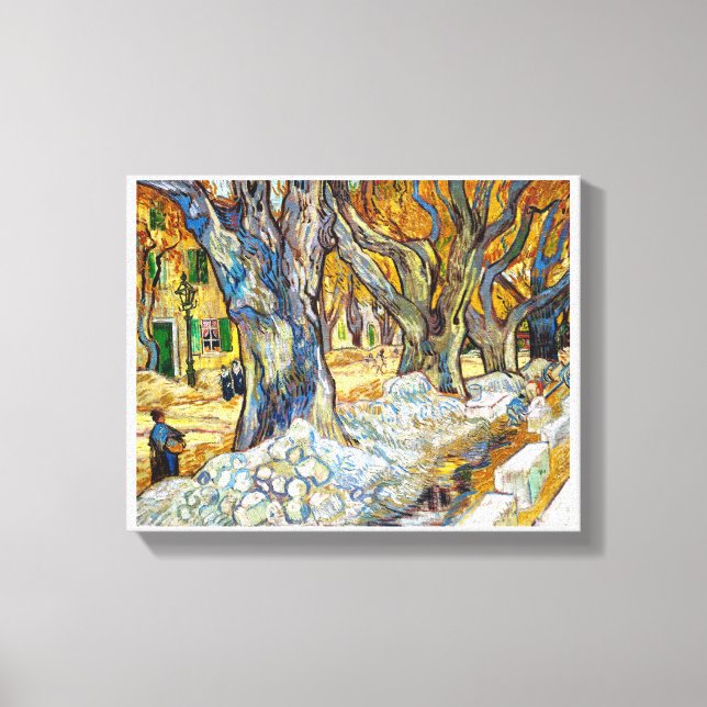 Large Plane Trees by Vincent Van Gogh Canvas Print (Front)