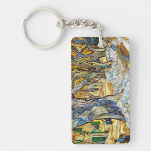 Large Plane Trees by Vincent Van Gogh Key Ring