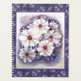 Large Planner Lavender Daisies