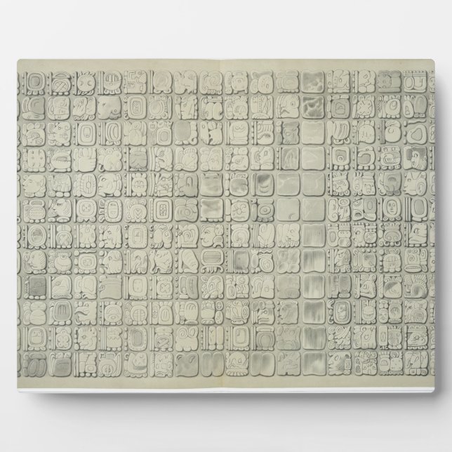 Large plaque with ideographic writing from the Tem (Front)