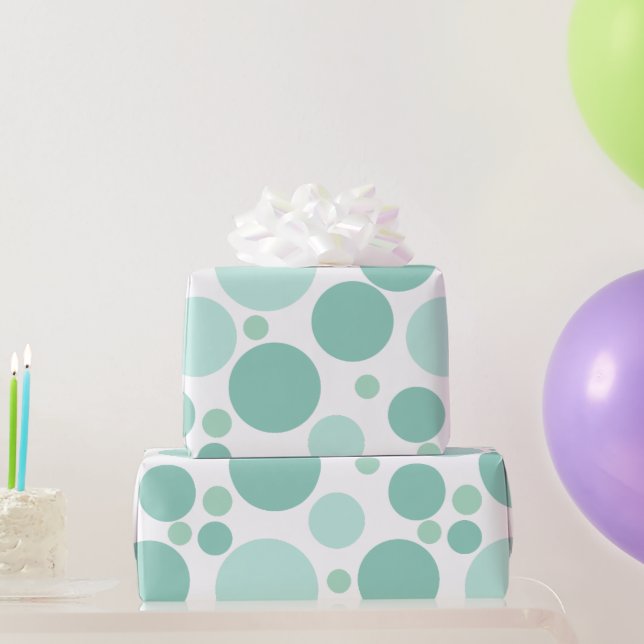 Large Playful Circles Geometric  Wrapping Paper (Party Gifts)