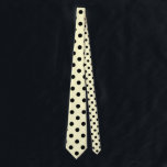 Large Polka Dots - Black on Cream Tie<br><div class="desc">Polka dots are one of these evergreen patterns you never get tired of. What is more, they are suitable for almost any kind of product. These black on cream yellow polka dots are just one of the many polka dots designs you can find in my shop. If you browse through...</div>