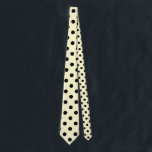 Large Polka Dots - Black on Cream Tie<br><div class="desc">Polka dots are one of these evergreen patterns you never get tired of. What is more, they are suitable for almost any kind of product. These black on cream yellow polka dots are just one of the many polka dots designs you can find in my shop. If you browse through...</div>