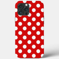 Large Polka Dots, Flashy Red