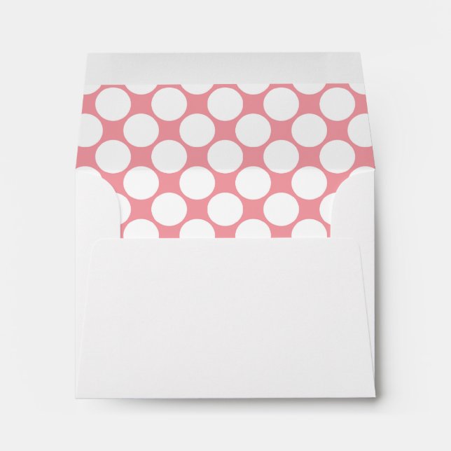 Large Polka Dots {Pink} Envelopes (Back (Bottom))