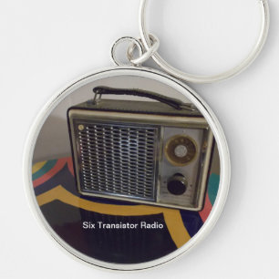 Large premium round keychain