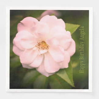 Large Pretty Rose Photograph Napkin