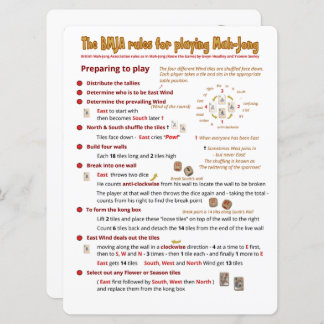 Large Print BMJA rules card – Preparing to play