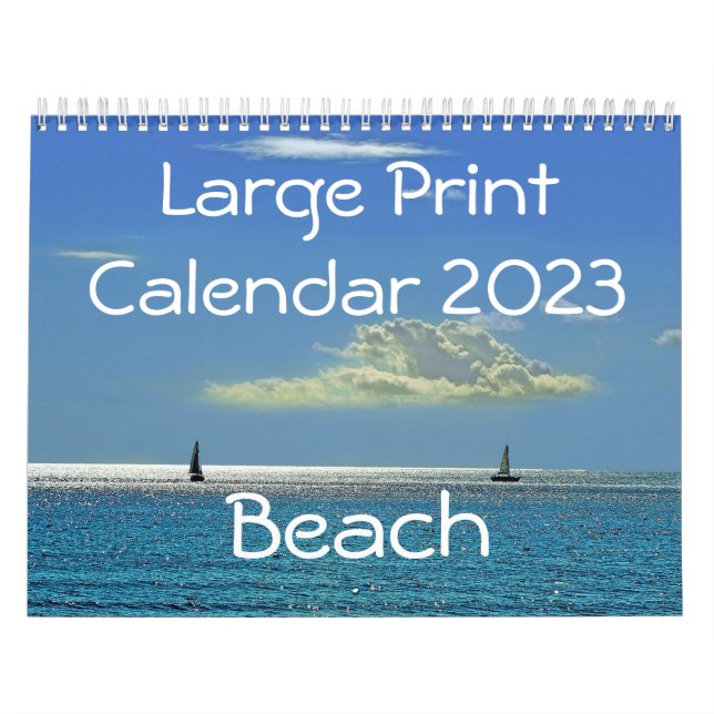 Large Print Calendar 2015 - Beach (Cover)