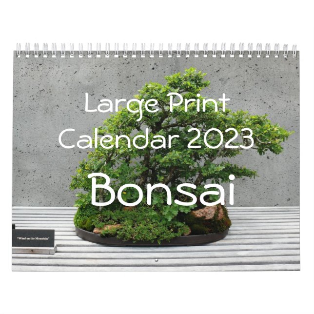 Large Print Calendar 2023 - Bonsai (Cover)