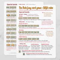 Large Print Card Game rules – Special hands