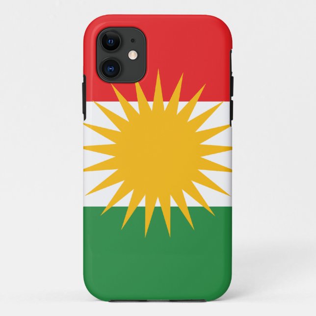 LARGE PRINT Kurdistan Flag Case-Mate iPhone Case (Back)