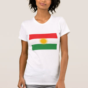 LARGE PRINT Kurdistan Flag T-Shirt