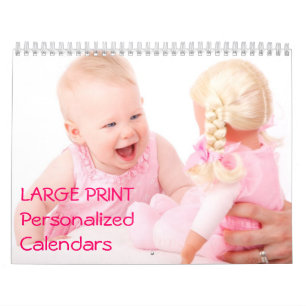 Large Print Personalised Calendars