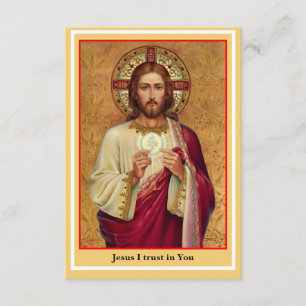 LARGE PRINT Spiritual Communion Prayer Card