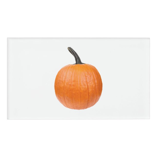 Large Pumpkin Name Tag (Front)