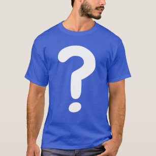 Large Question Mark Guess Who Game Costume Shirt