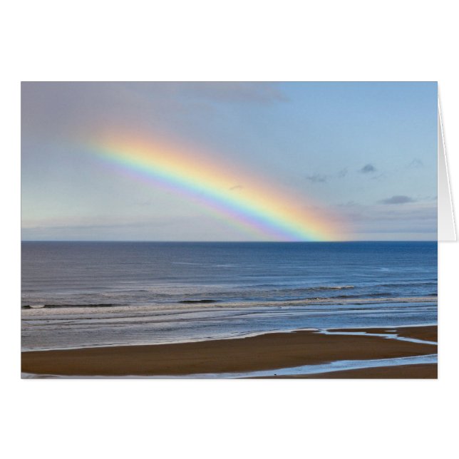 Large rainbow over the Pacific Ocean at (Front Horizontal)