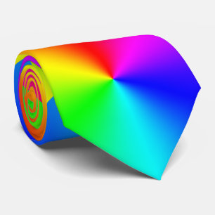 Large Rainbow Pattern Tie