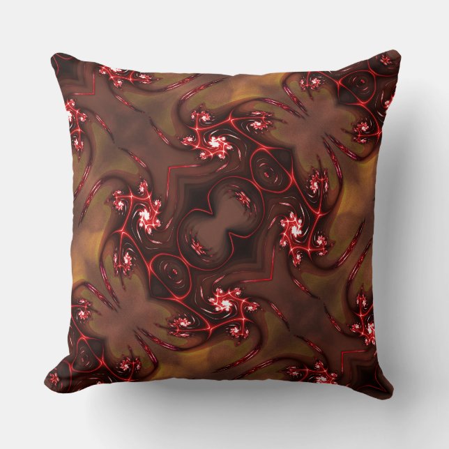 Large rapport of strange fractal Arachnid Cushion (Front)