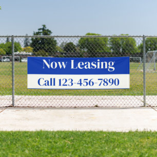 Large Real Estate Now Leasing Sign Banners
