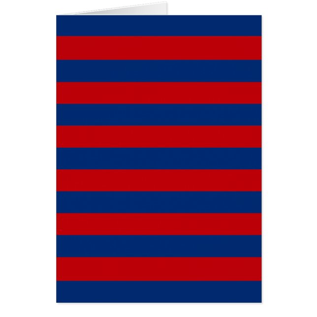 Large Red and Blue Horizontal Stripes (Front)