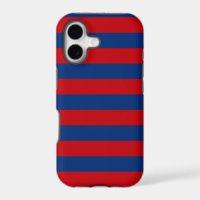 Large Red and Blue Horizontal Stripes