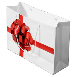 Large Red Bow Gift Bag