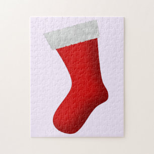 Large Red Christmas Stocking Jigsaw Puzzle