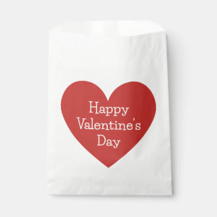 Large Red Heart Custom Message  Favour Bags