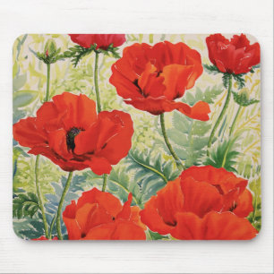 Large Red Poppies Mouse Mat