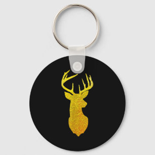Large Reindeer Antlers - Merry Christmas  Key Ring
