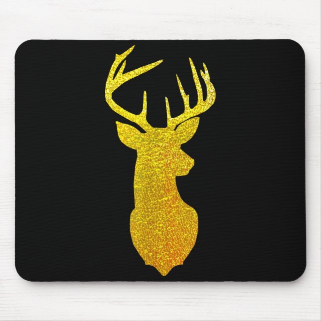 Large Reindeer Antlers - Merry Christmas  Mouse Mat (Front)