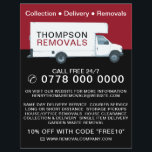 Large Removal Van, Removal Company Advertising Flyer<br><div class="desc">Large Removal Van,  Removal Company Advertising Flyer by The Business Card Store.</div>