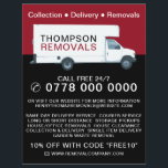 Large Removal Van, Removal Company Advertising Flyer<br><div class="desc">Large Removal Van,  Removal Company Advertising Flyer by The Business Card Store.</div>