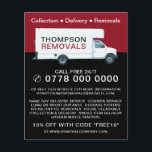 Large Removal Van, Removal Company Advertising Flyer<br><div class="desc">Large Removal Van,  Removal Company Advertising Flyer by The Business Card Store.</div>