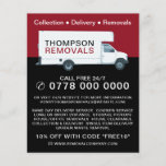 Large Removal Van, Removal Company Advertising Flyer<br><div class="desc">Large Removal Van,  Removal Company Advertising Flyer by The Business Card Store.</div>