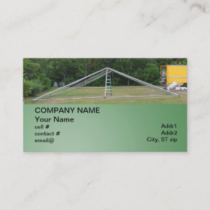large rental party tent business card