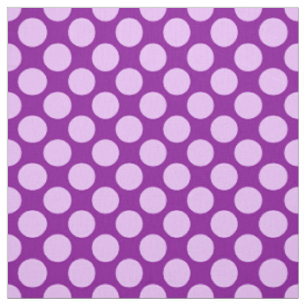 Large retro dots - orchid and purple fabric