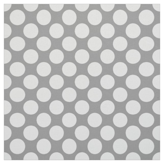 Large retro dots - shades of grey / grey fabric (Swatch)