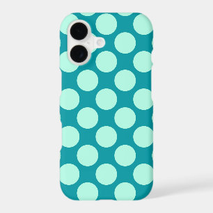 Large retro dots - turquoise and aqua