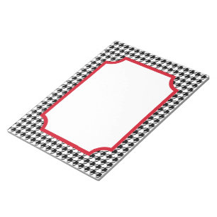 Large Retro Houndstooth Notepad